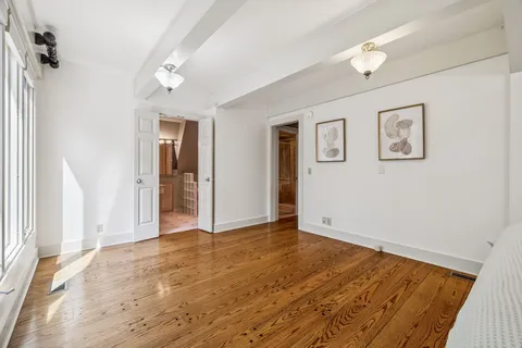 a view of a lake from a balcony