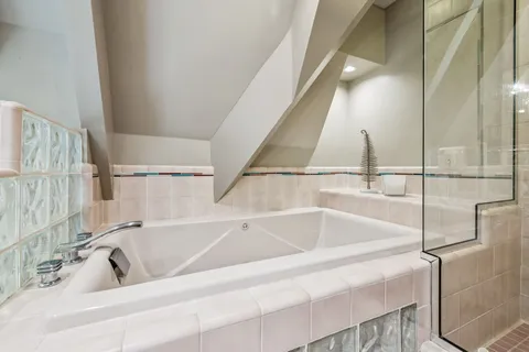 a view of a lake with a mountain in the background