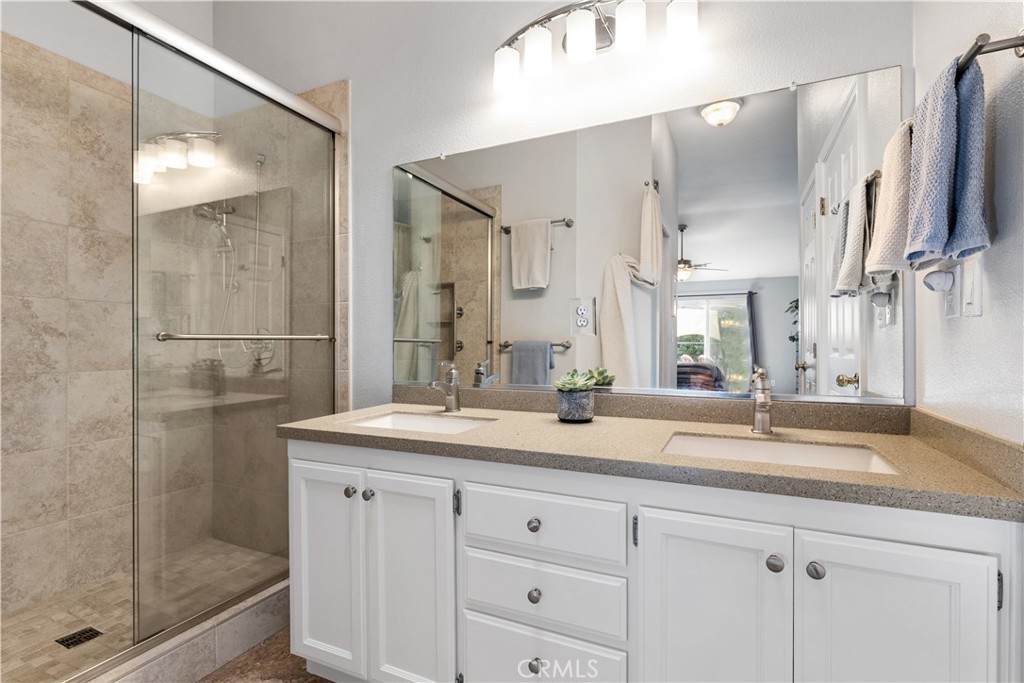 408 Turtle Creek Road Paso Robles, CA 93446 - Photo 24 of 35 a bathroom with a sink and a mirror