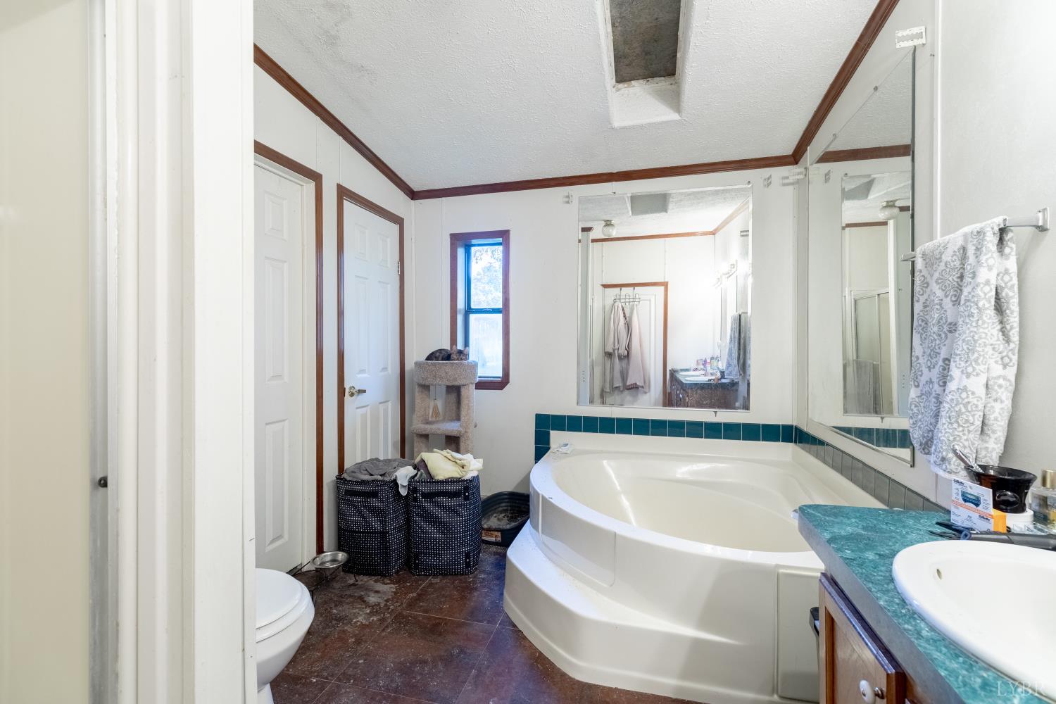 2307 Everett Road Forest, VA 24551 - Photo 16 of 31 a bathroom with a tub a sink and a mirror