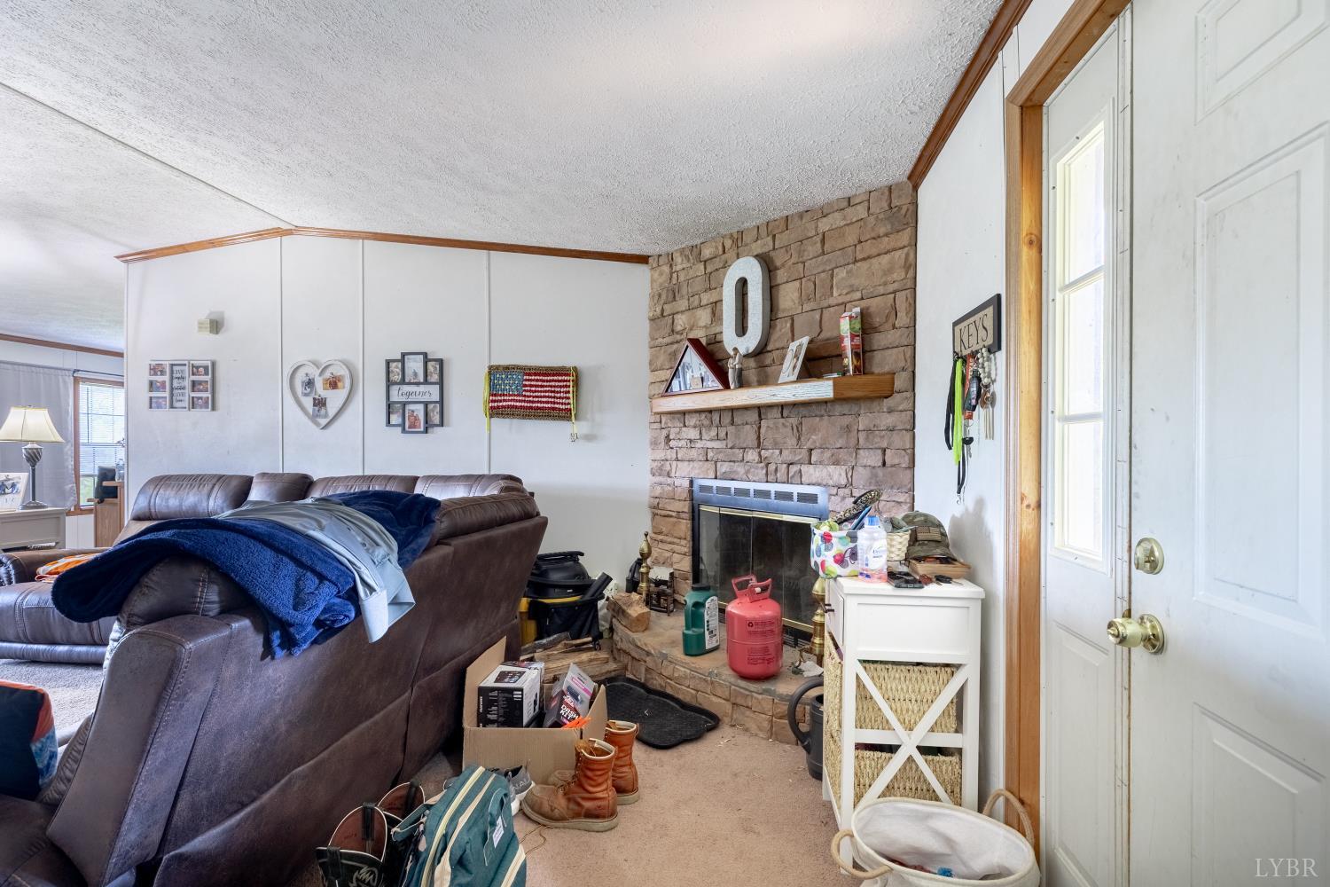 2307 Everett Road Forest, VA 24551 - Photo 5 of 31 a living room with furniture and a fireplace