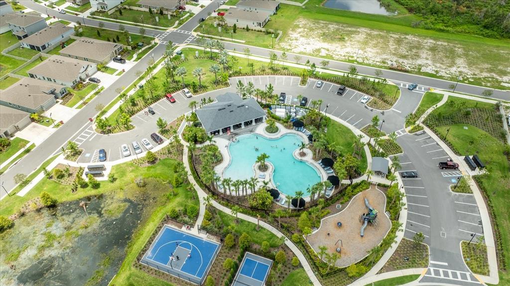 1680 Hazy Sea Drive Plant City, FL 33565 - Photo 44 of 49 view of a swimming pool with a yard