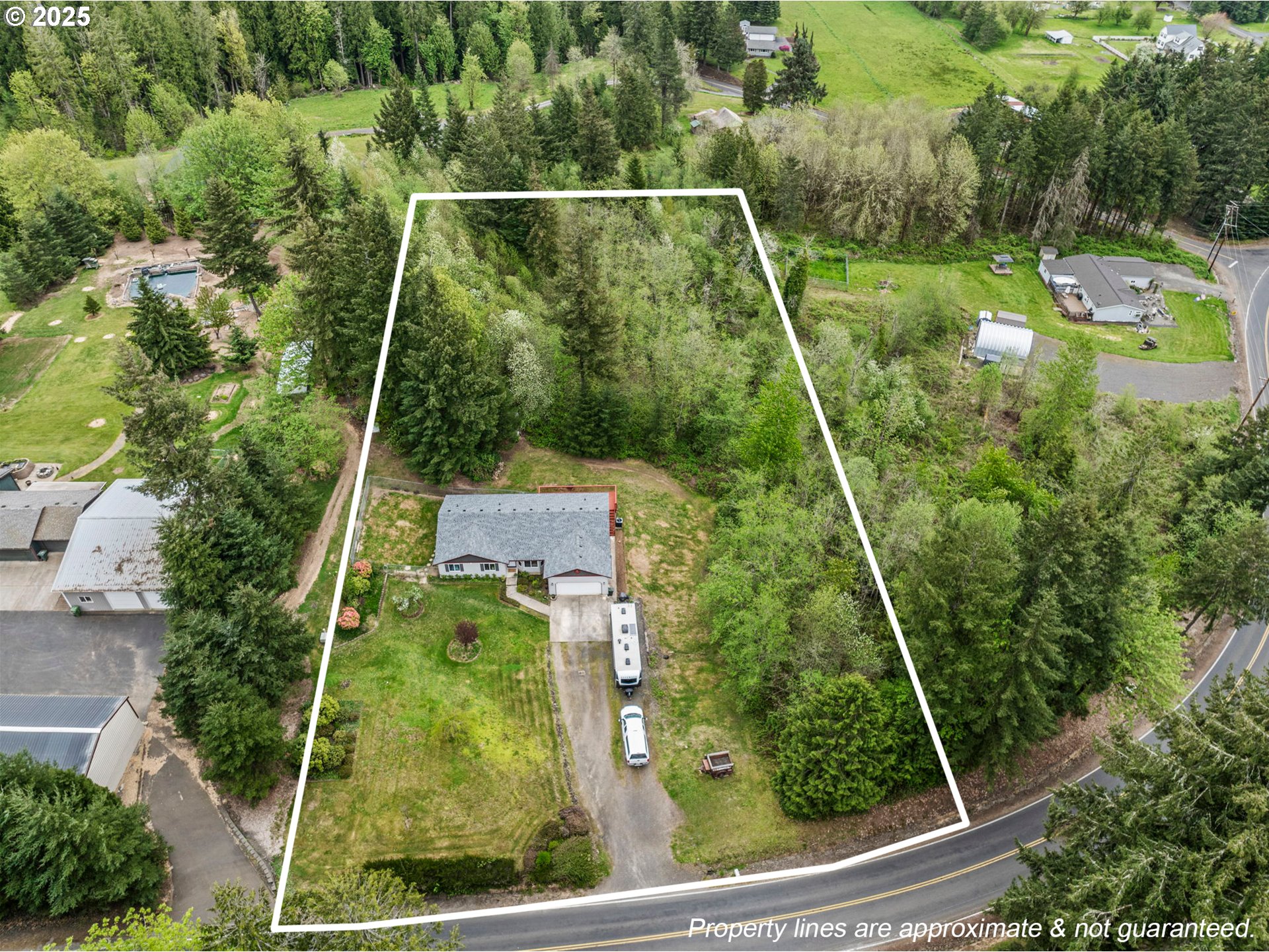 860 Sandy Bend Road Castle Rock, WA 98611 - Photo 2 of 32 Approximate Property Lines