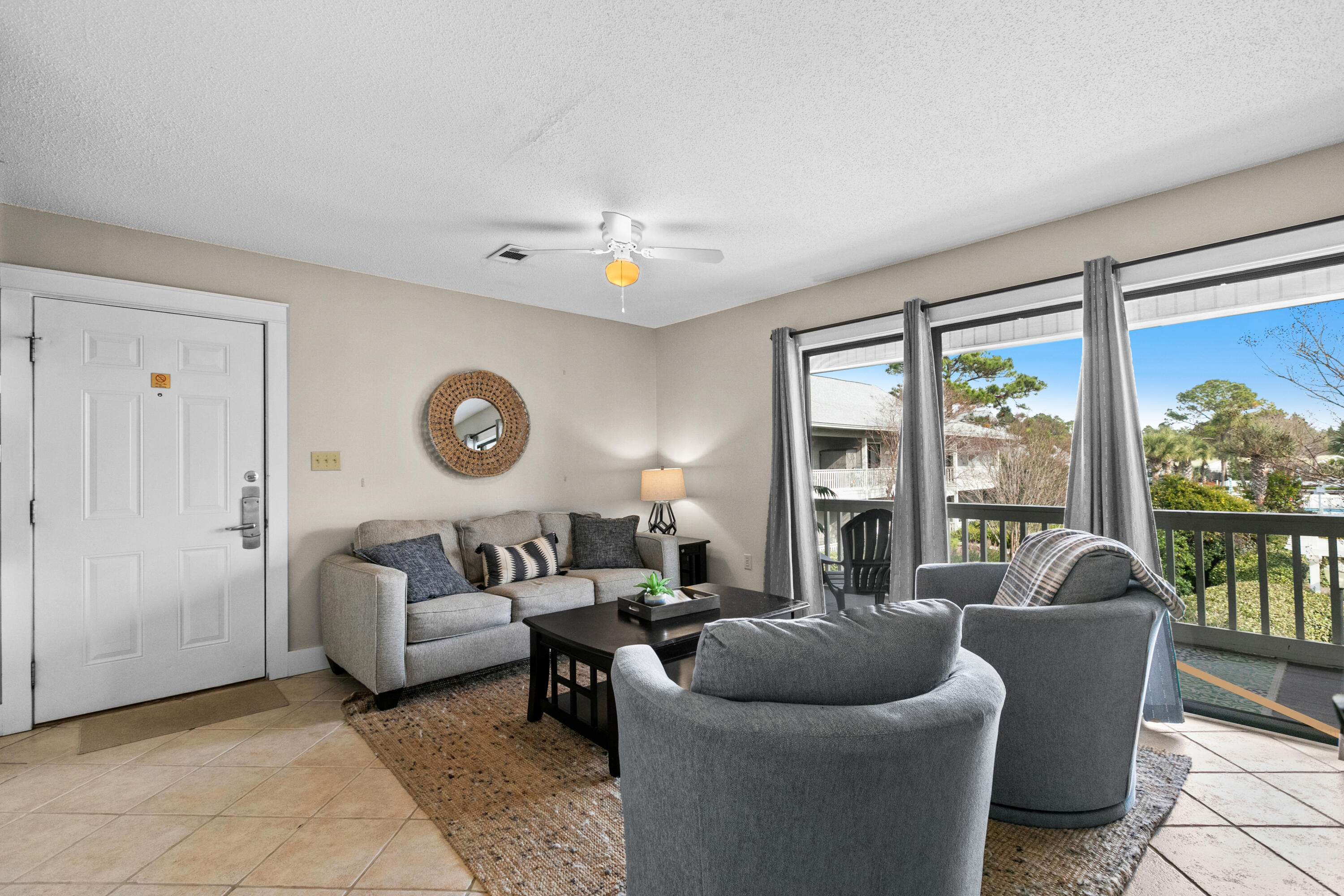 3799 East County Highway 30A, Unit F2 Santa Rosa Beach, FL 32459 - Photo 2 of 21 a living room with furniture and a large window