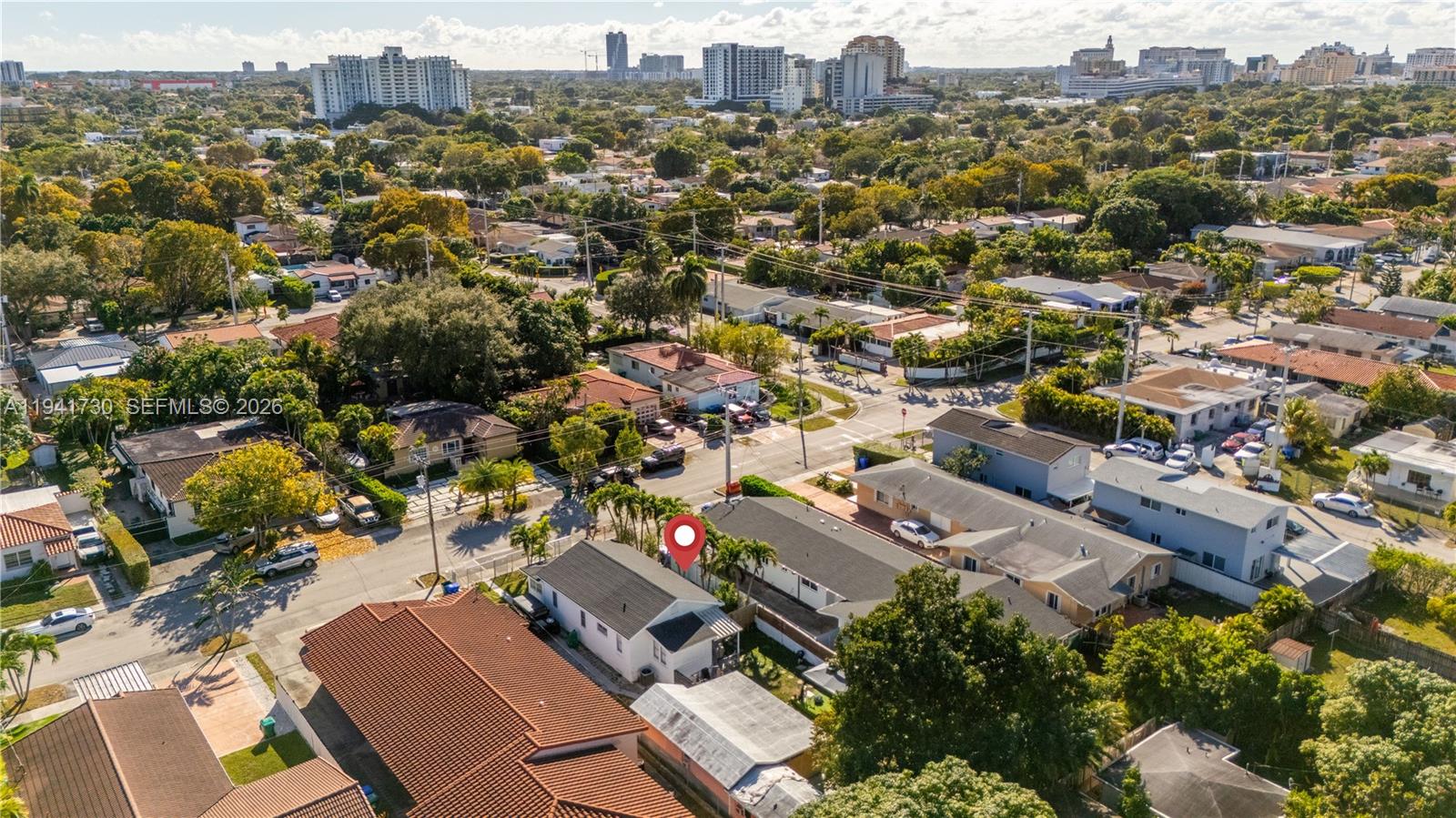 2811 Southwest 17th Street Miami, FL 33145 - Photo 34 of 36 an aerial view of a city with lots of residential buildings