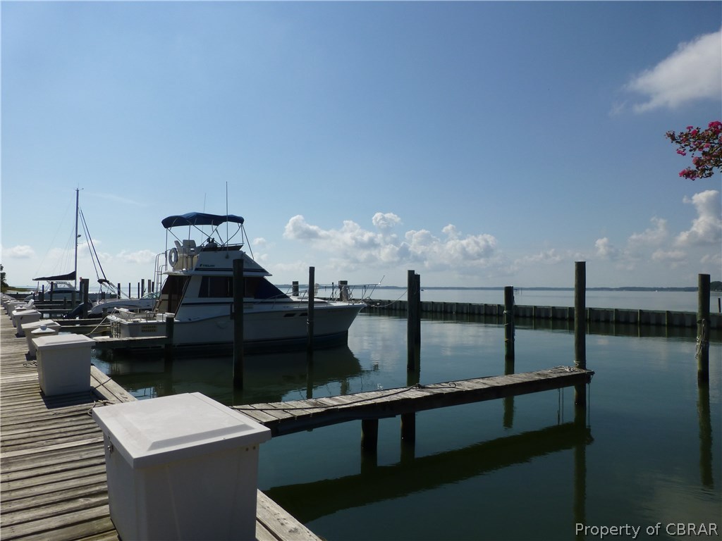 464 Jackson Creek Road Deltaville, VA 23043 - Photo 22 of 26 DEEDED boat slip with house - deep water, electric and water at dock!