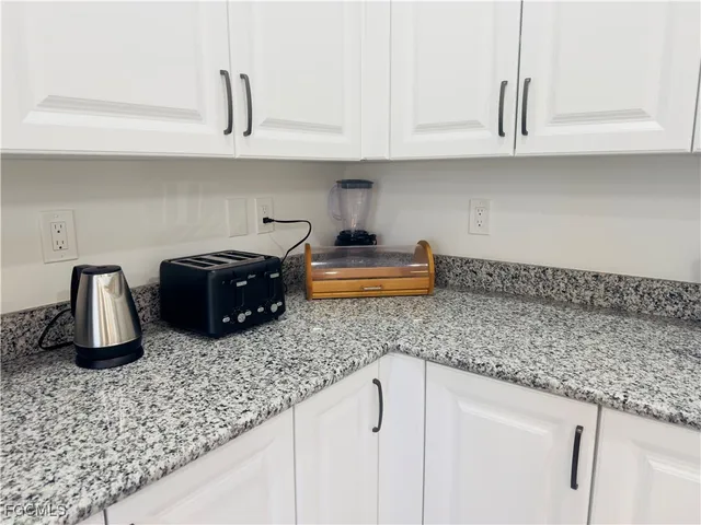 a view of a lake with building