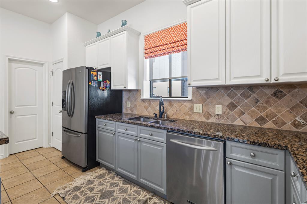 13900 Noel Road, Unit 23 Dallas, TX 75240 - Photo 8 of 28 a kitchen with stainless steel appliances granite countertop a refrigerator and a sink