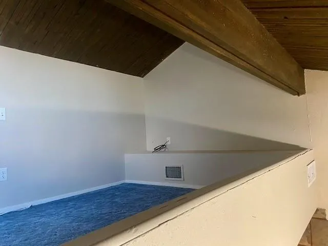 a view of a balcony with city view