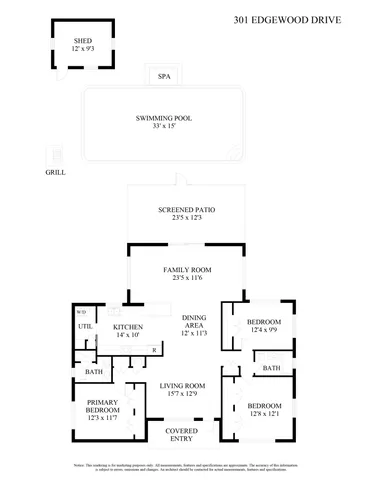 $1,549,000 | 301 Edgewood Drive, West Palm Beach, FL 33405
