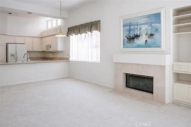 a view of kitchen and window