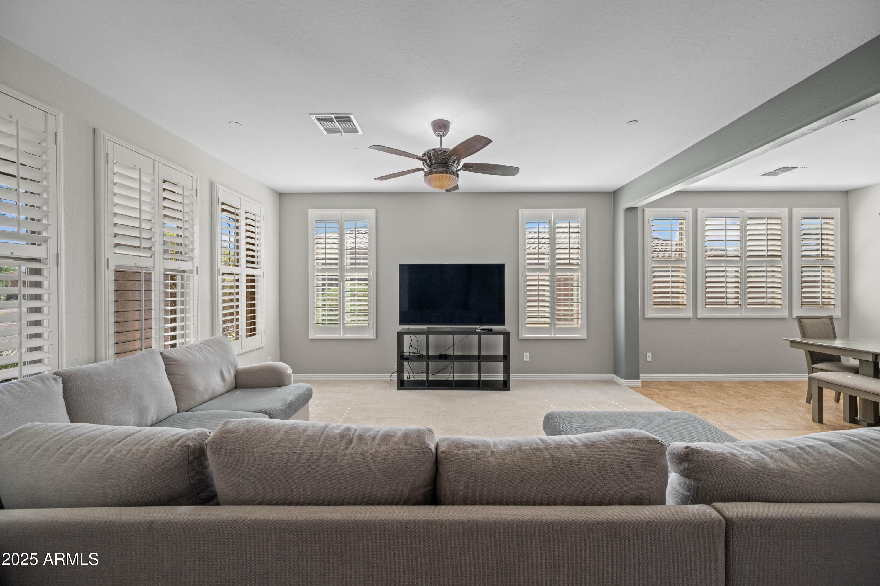 16880 West Jackson Street Goodyear, AZ 85338 - Photo 12 of 86 a living room with furniture flat screen tv and a fireplace
