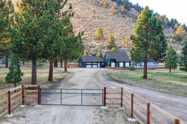 a view of a terrace with trees