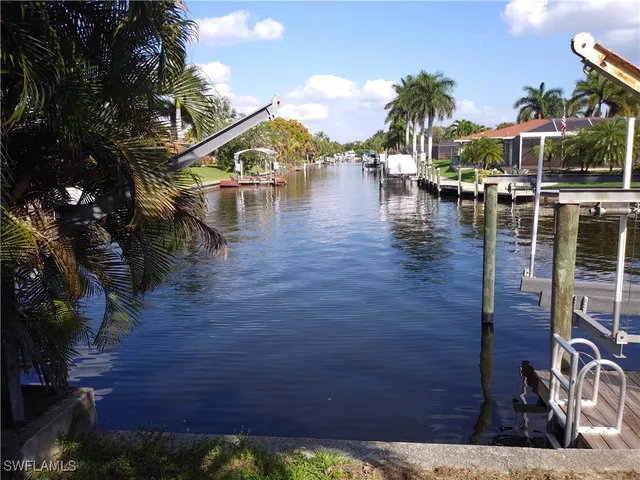 a view of a lake with outdoor space