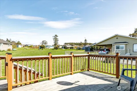 a balcony view with a garden view