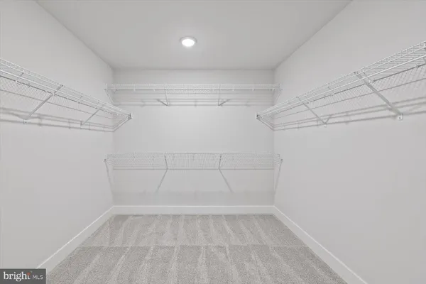 a view of a room with empty racks