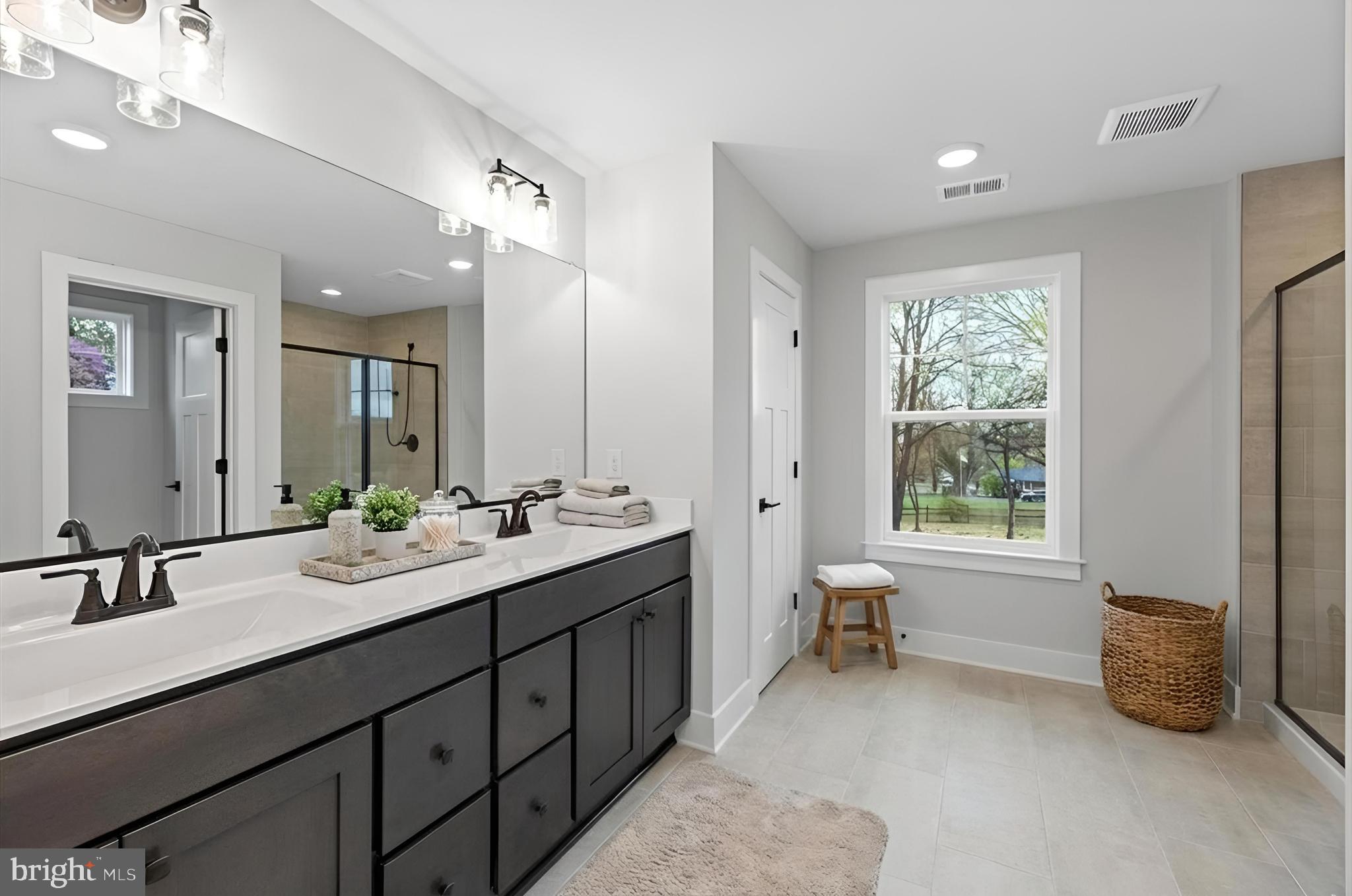 0 Stevensburg Road Culpeper, VA 22701 - Photo 8 of 42 a bathroom with a double vanity sink and a mirror