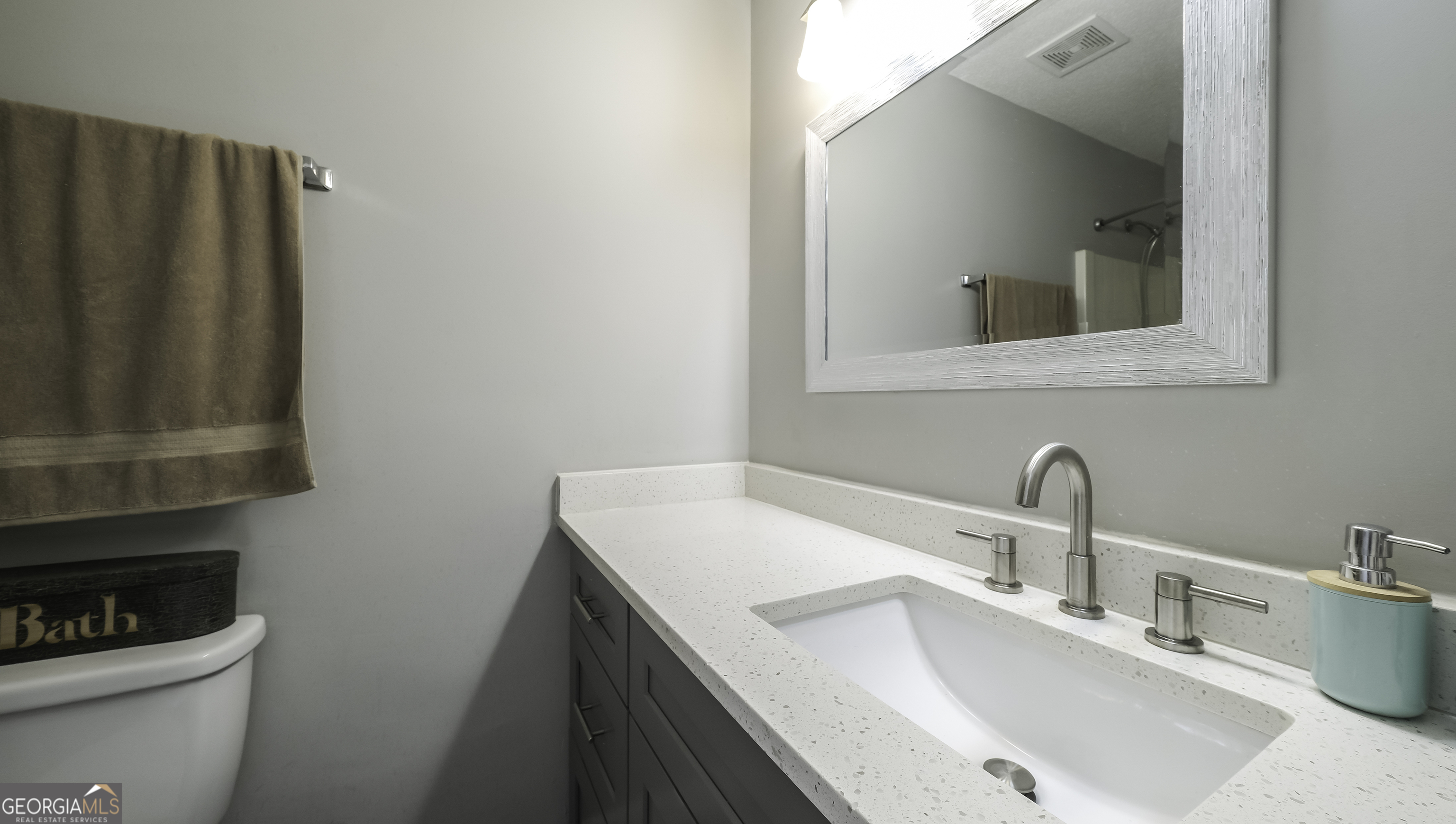 85 Taylors Gin Road Temple, GA 30179 - Photo 10 of 45 a bathroom with a sink and a mirror