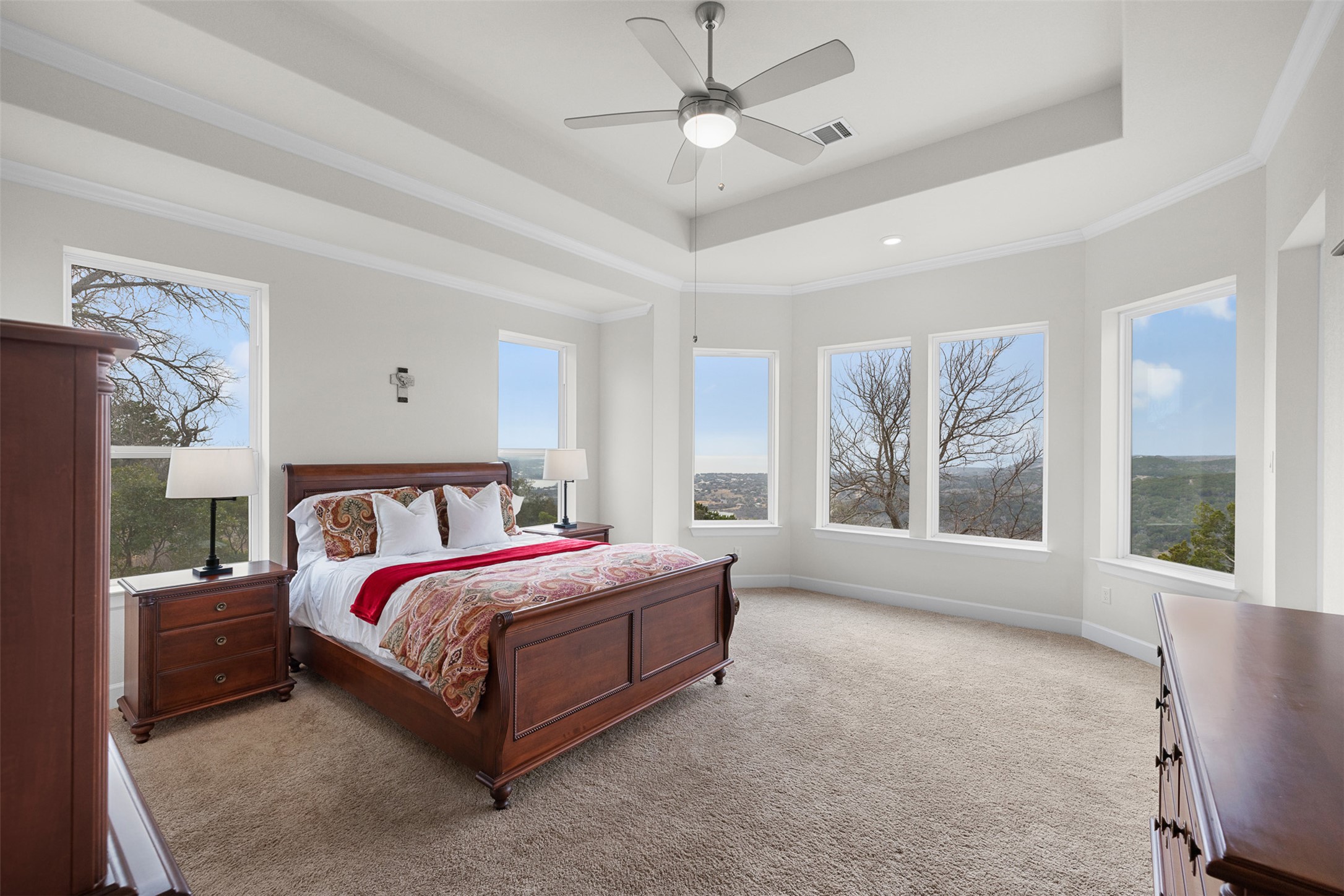 235 Chestnut Crossing Burnet, TX 78611 - Photo 20 of 39 a bed room with a bed and a large window