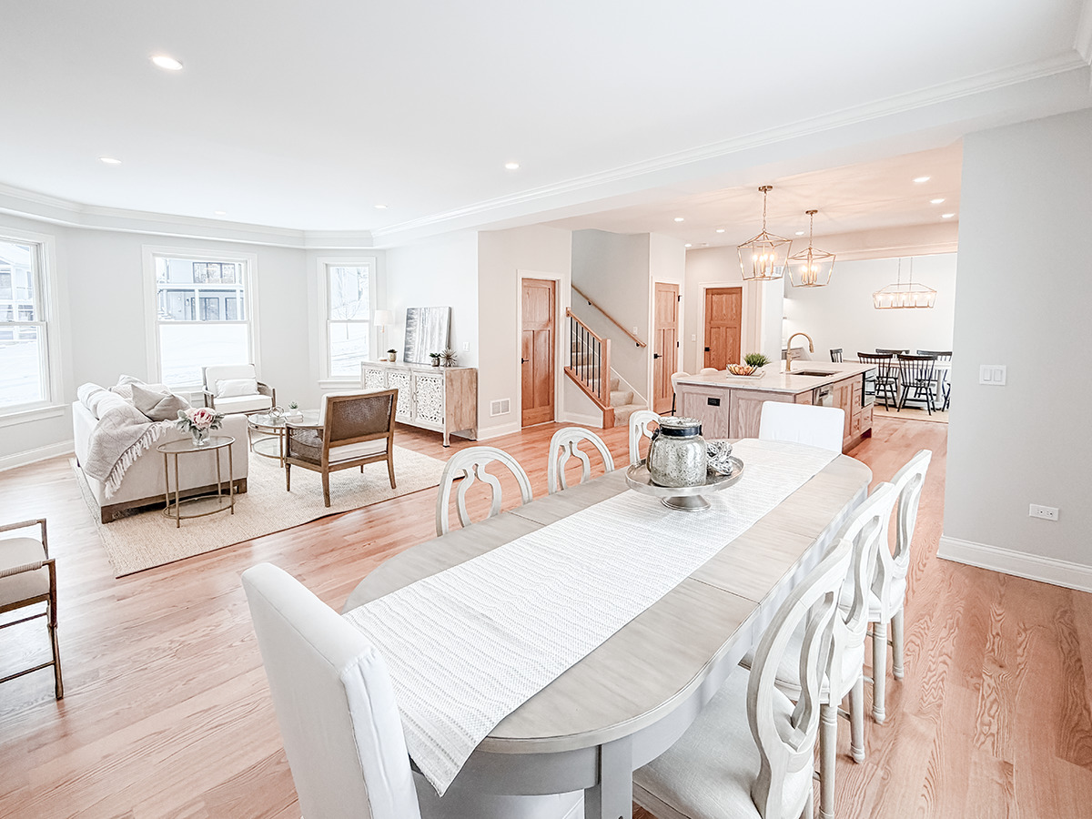 885 Geneva Road St. Charles, IL 60174 - Photo 13 of 62 a view of a dining room with furniture and wooden floor