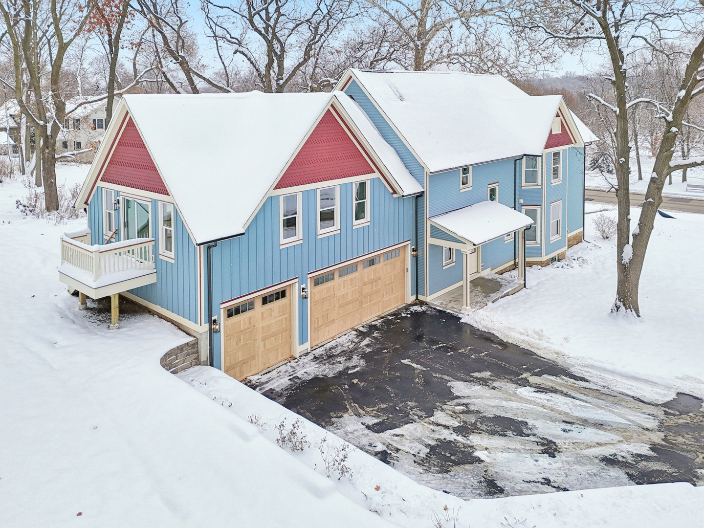 885 Geneva Road St. Charles, IL 60174 - Photo 2 of 62 a view of house with wooden fence and trees in the background