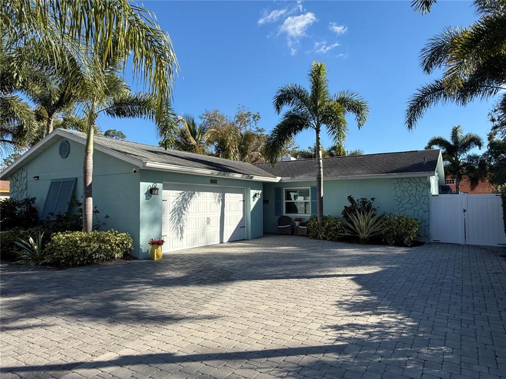 a view of a house with a patio