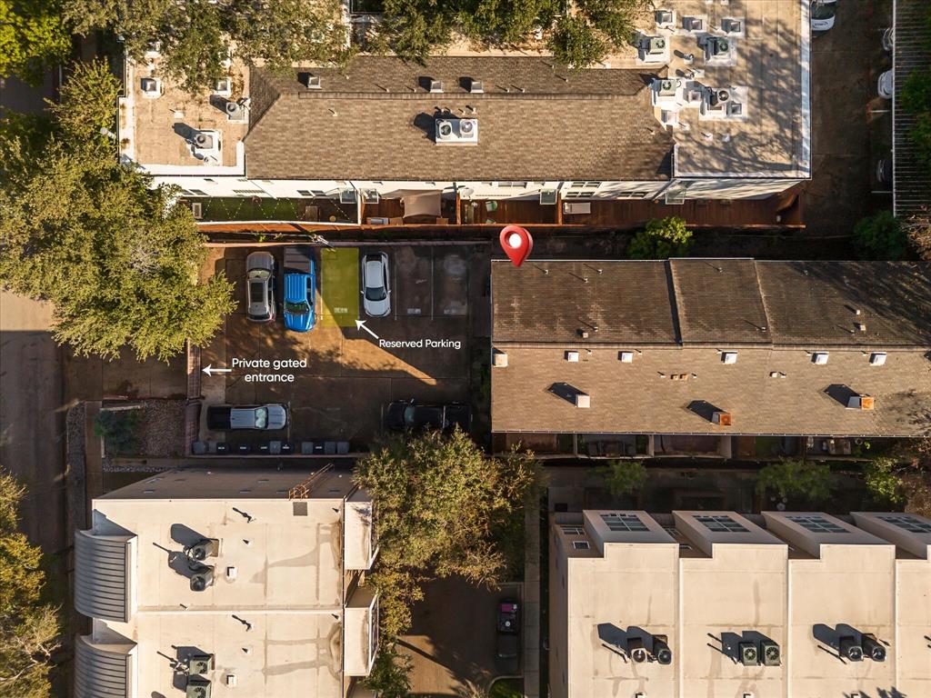 4110 Travis Street, Unit E Dallas, TX 75204 - Photo 2 of 23 an aerial view of a house with a yard
