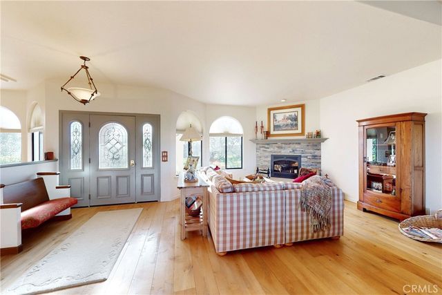 a view of a dining area with furniture window and outside view