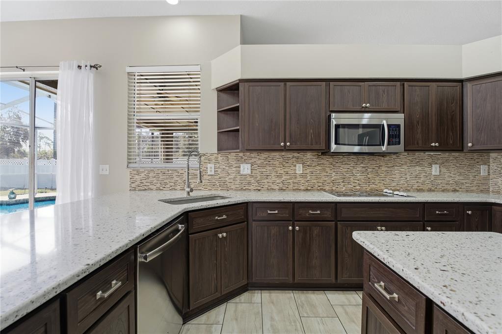 17431 Isbell Lane Odessa, FL 33556 - Photo 12 of 47 a kitchen with a sink and a microwave