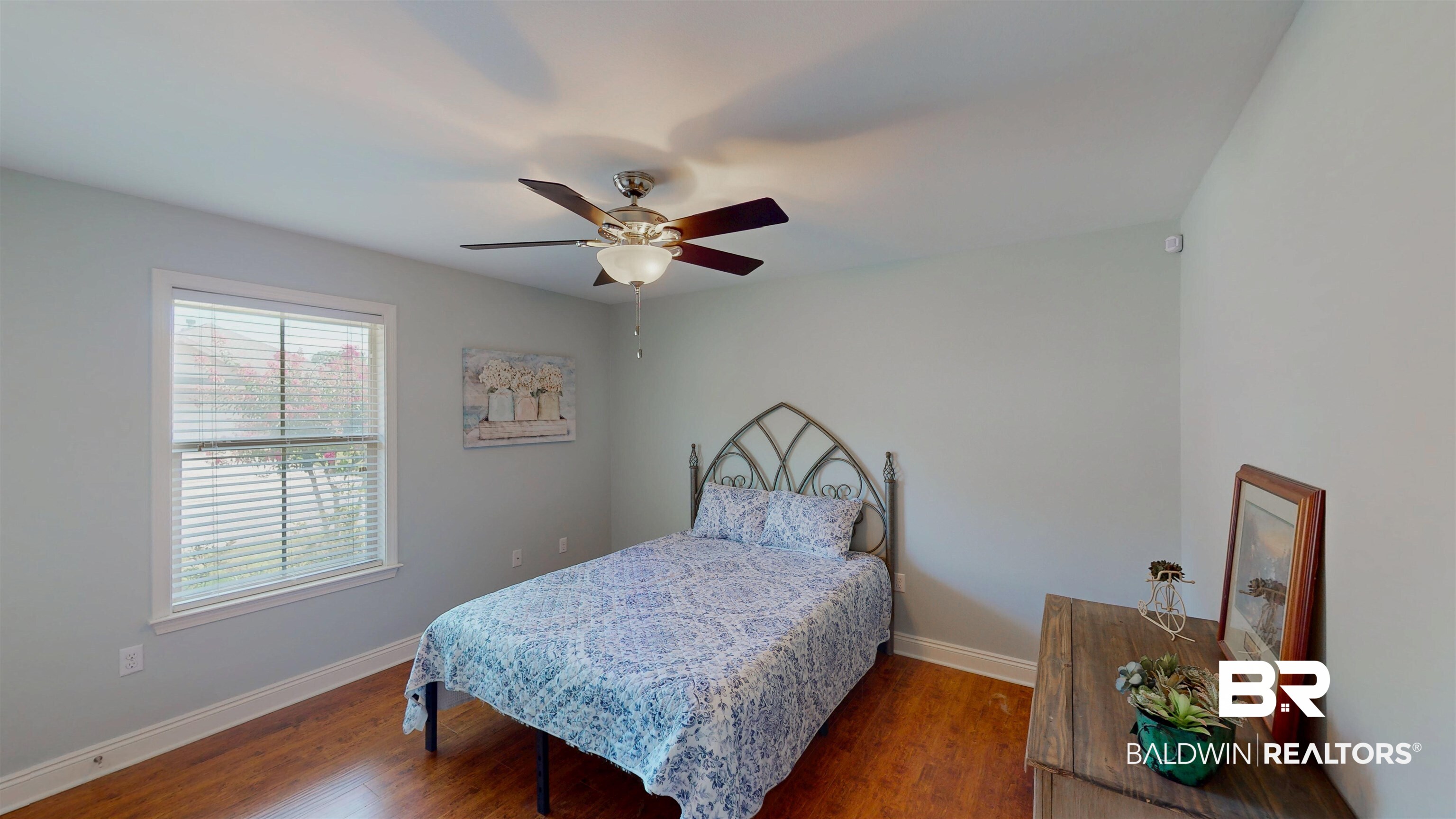 1704 Arcadia Drive Foley, AL 36535 - Photo 26 of 52 Bedroom with dark wood-style floors and ceiling fan