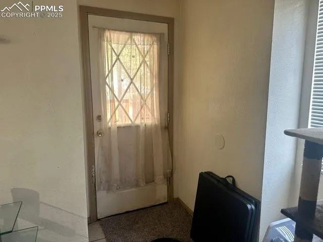 a view of front door