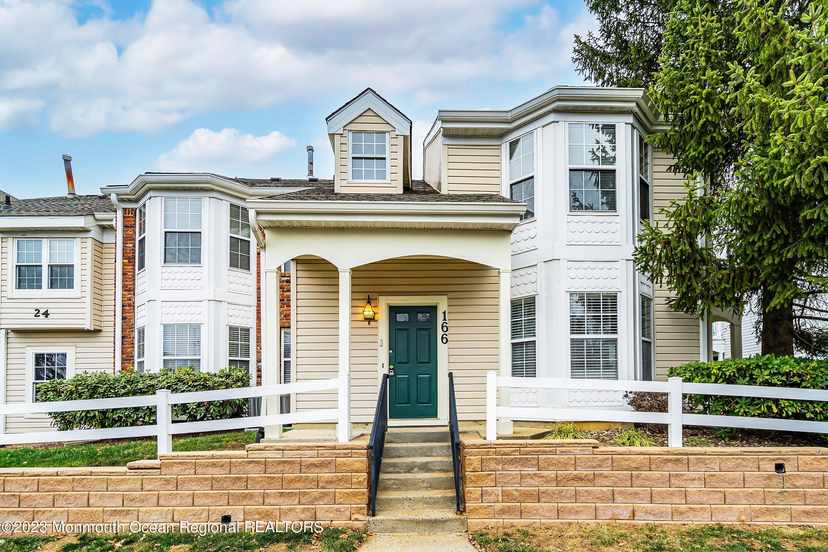 a front view of a house