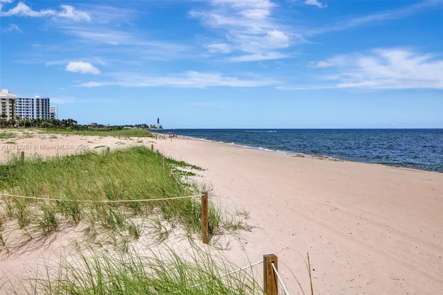 a view of an ocean and beach