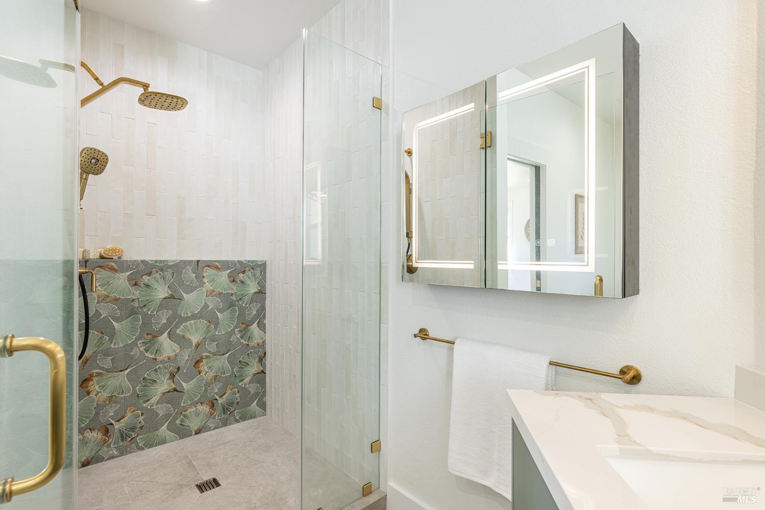 14734 Young Road Healdsburg, CA 95448 - Photo 34 of 47 a bathroom with a sink and a shower