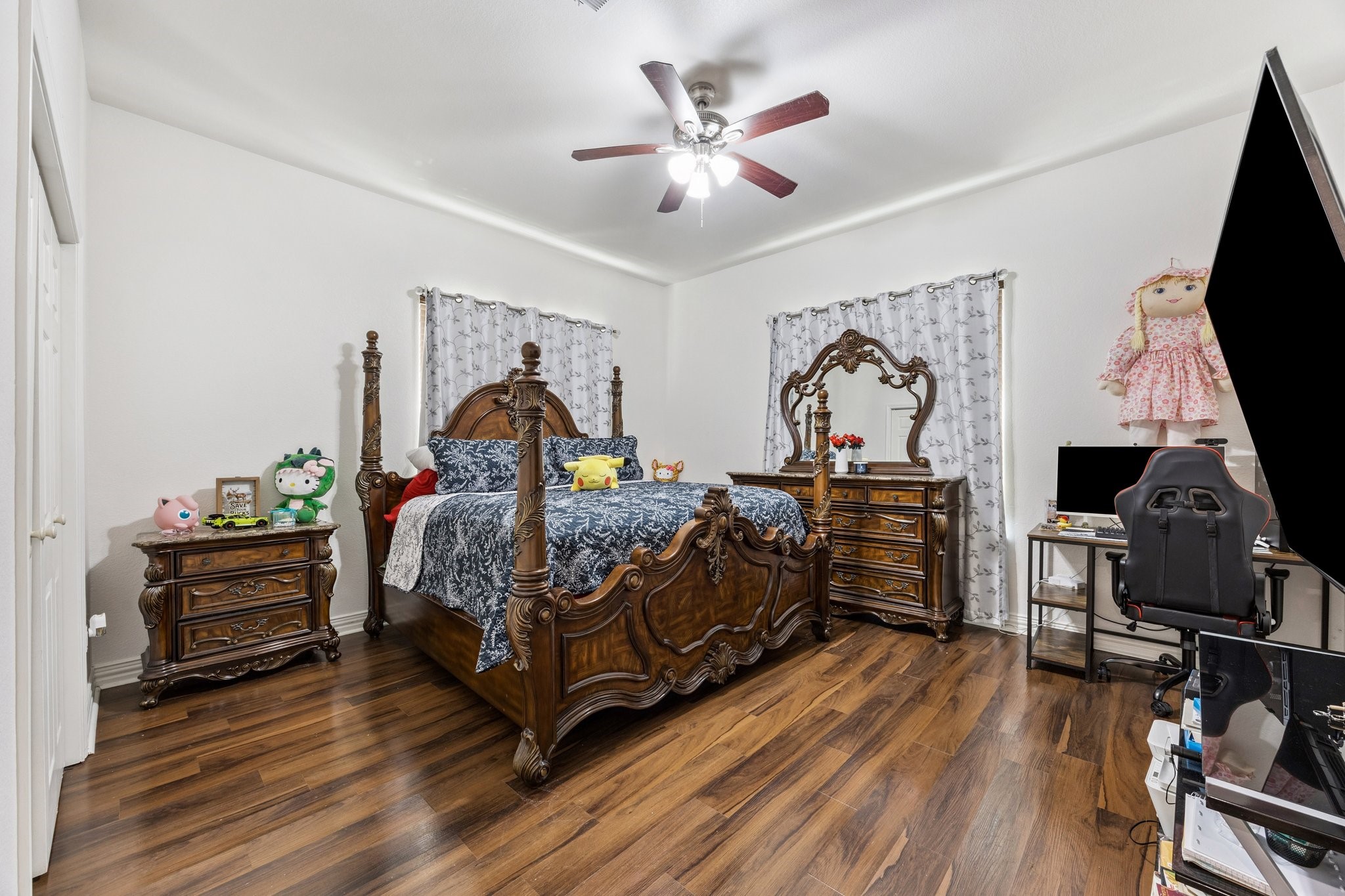 2787 Maler Road Sealy, TX 77474 - Photo 11 of 17 a bed room with a bed and a television