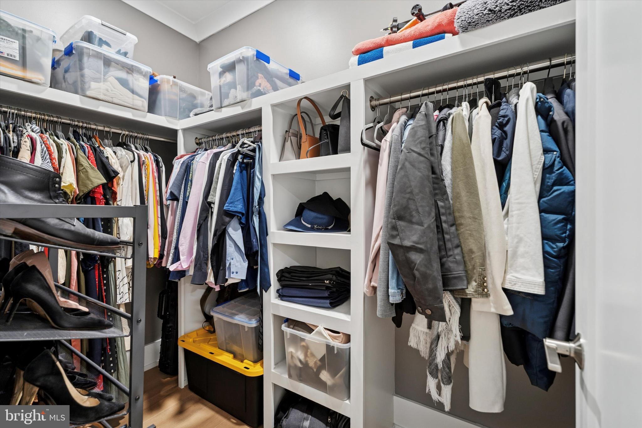 820 Darby Paoli Road Newtown Square, PA 19073 - Photo 17 of 36 a view of walk in closet with clothes and shoes