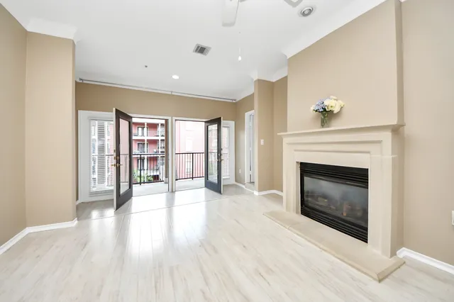 a view of a city from a balcony