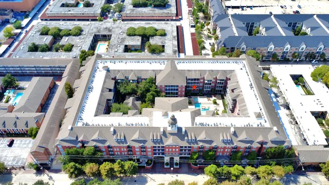 a view of building with outdoor space