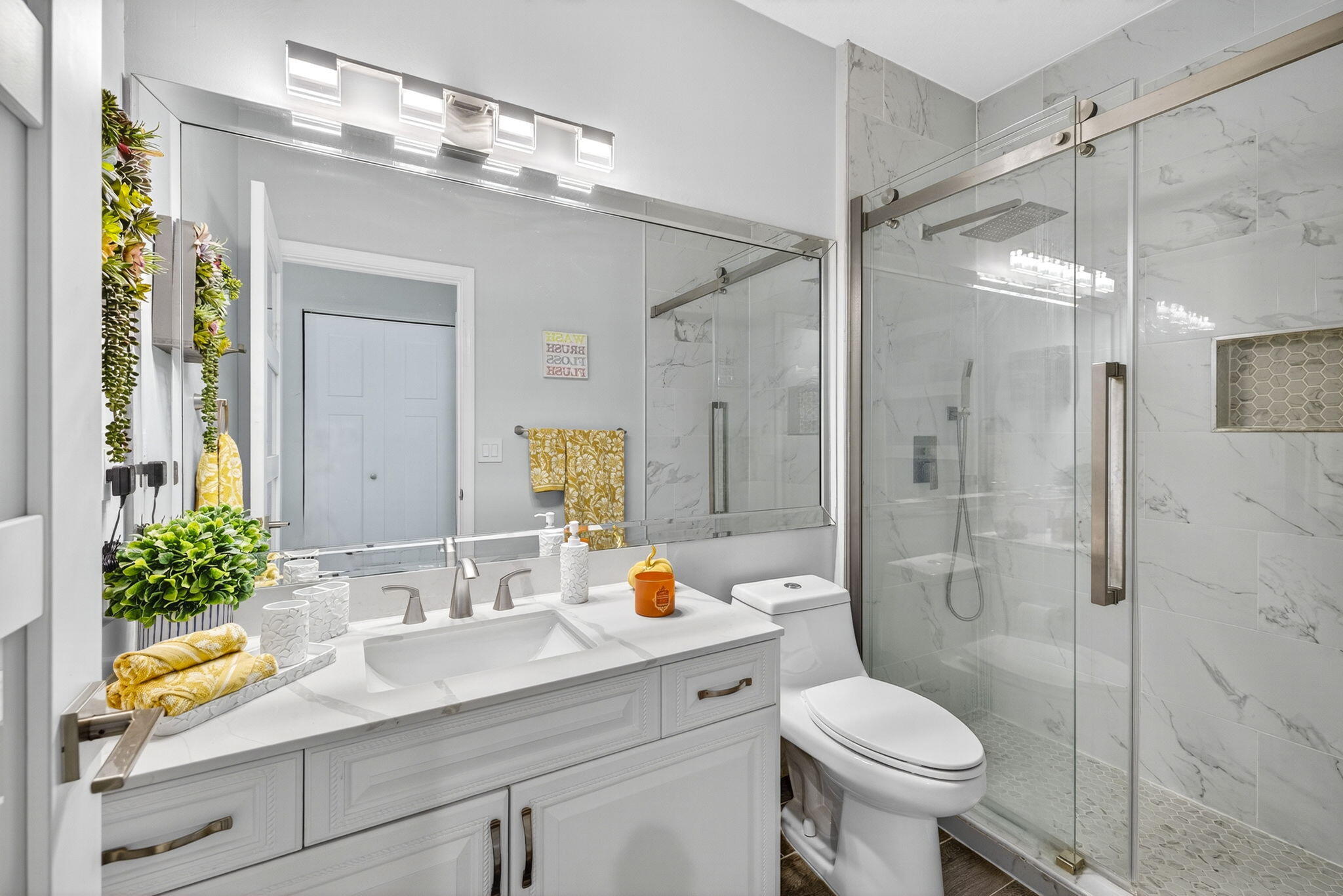 8337 Horseshoe Bay Road Boynton Beach, FL 33472 - Photo 28 of 55 a bathroom with a sink toilet and shower