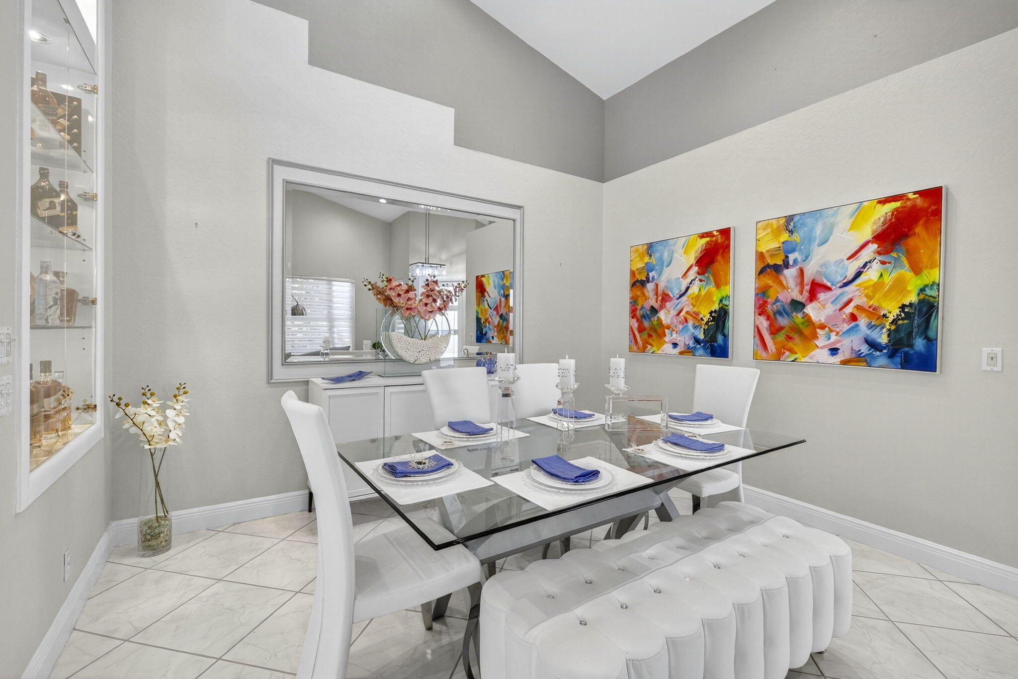 8337 Horseshoe Bay Road Boynton Beach, FL 33472 - Photo 7 of 55 a view of a dining room with furniture
