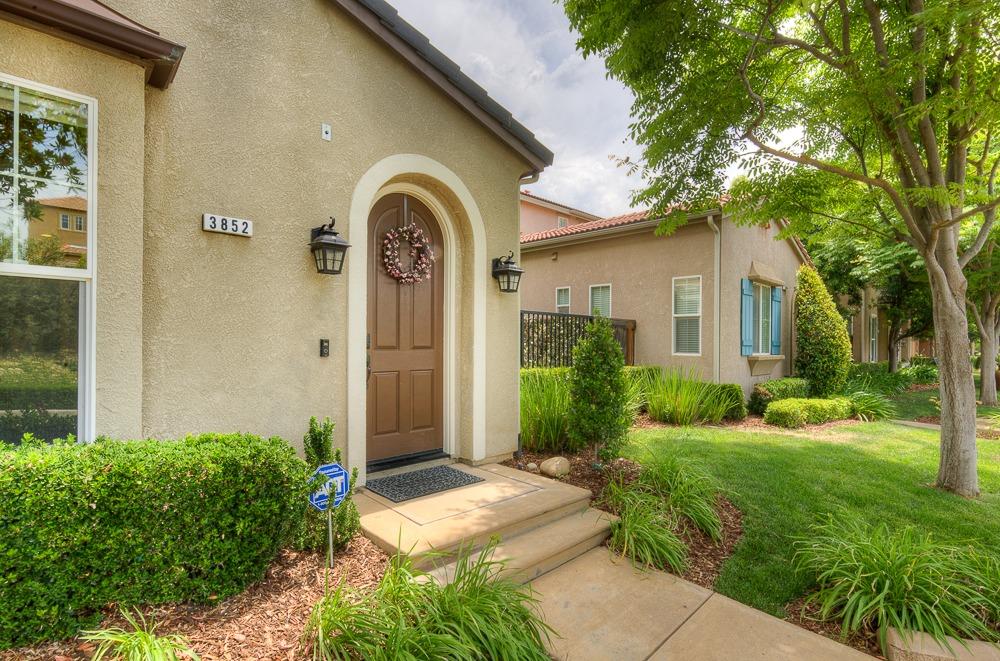 3852 Harlan Ranch Boulevard Clovis, CA 93619 - Photo 3 of 45 a front view of a house with garden