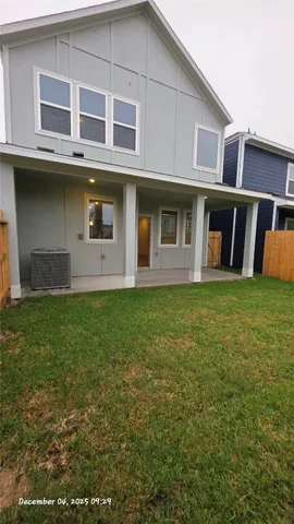 a house view with a garden space