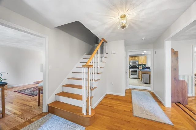 a workspace with furniture and a window