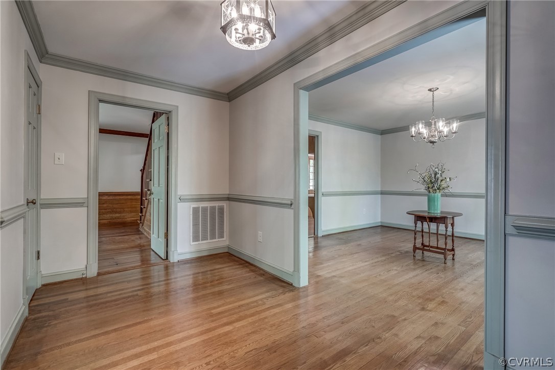 Huge foyer! Powder room is door to the left.