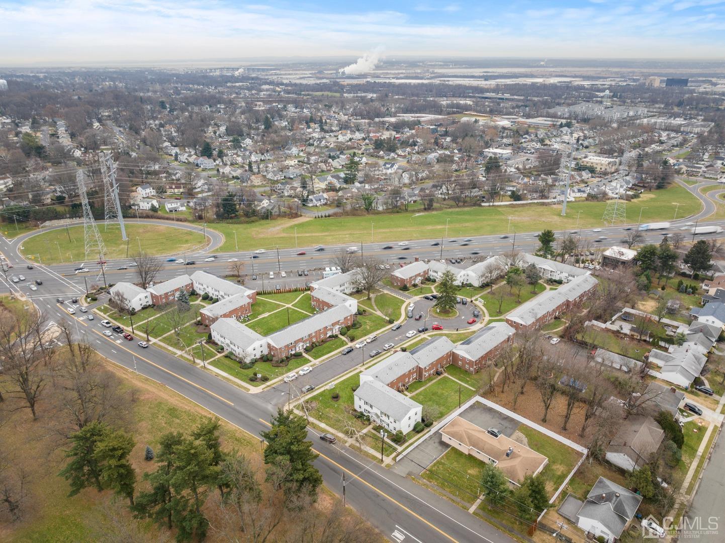22B Garfield Park, Unit A Edison, NJ 08837 - Photo 32 of 36 an aerial view of residential houses with outdoor space