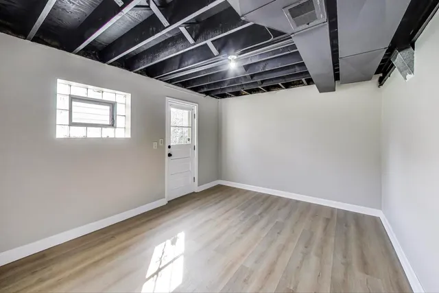 wooden floor in an empty room