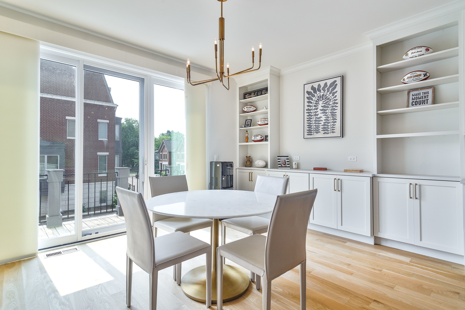 1263 Shermer Road Northbrook, IL 60062 - Photo 12 of 33 a view of a dining room with furniture window and wooden floor