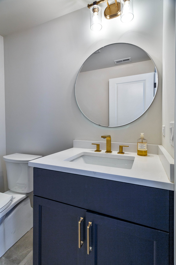 1263 Shermer Road Northbrook, IL 60062 - Photo 16 of 33 a bathroom with a sink and a mirror
