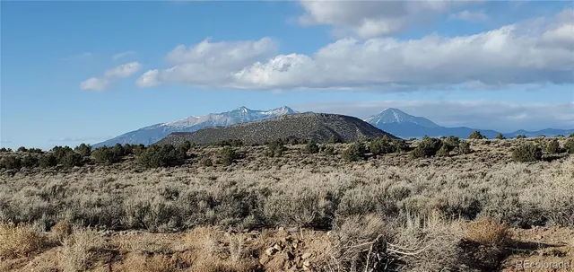 a view of roof with mountain