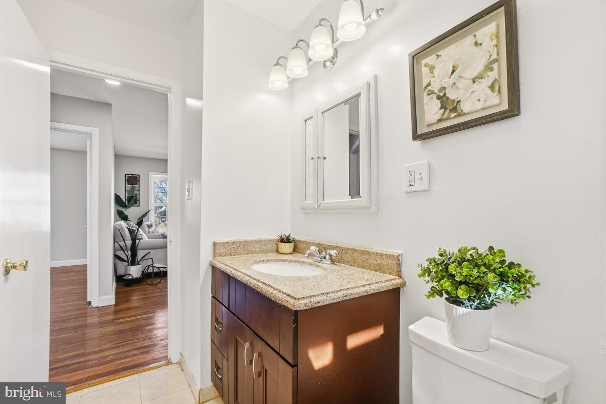 1021 Brice Road Rockville, MD 20852 - Photo 24 of 44 a bathroom with a sink and a mirror